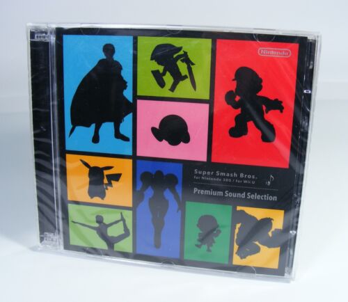 SUPER SMASH BROS PREMIUM SOUND SELECTION CD originale gioco colonna sonora wii u 3ds - Foto 1 di 2