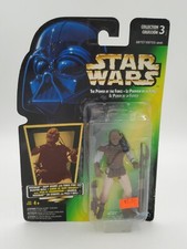 Star Wars Tri-Logo Weequay Skiff Guard Power of the Force Green Card 3.75  RARE