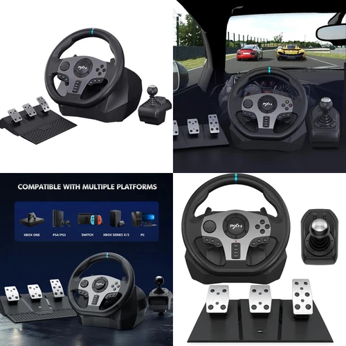 PlayStation Volante Carreras Con Pedales Palanca Cambios Para PC PS3 PS4 Xbox