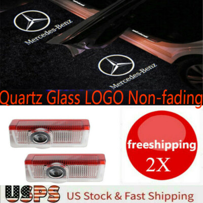 For Benz GL ML A E B 2X LED HD Car Door Light Courtesy Ghost Shadow Projector