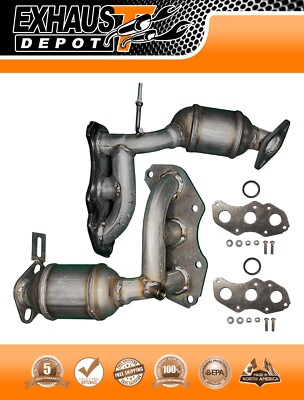 Manifold Catalytic Converter for Toyota Highlander 2008-2013 3.5L FRONT & REAR