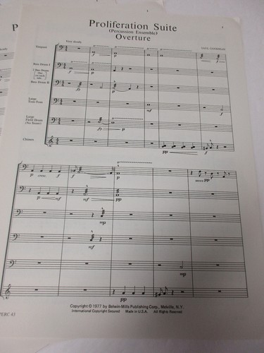 Saul Goodman Proliferation Suite for Percussion Sheet Music - Picture 4 of 5