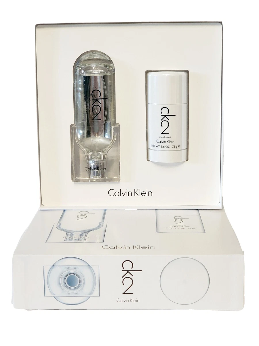 CK2 CK 2 by Calvin Klein Gift Set 3.4 oz 100 ml EDT Deodorant Stick for Unisex | eBay