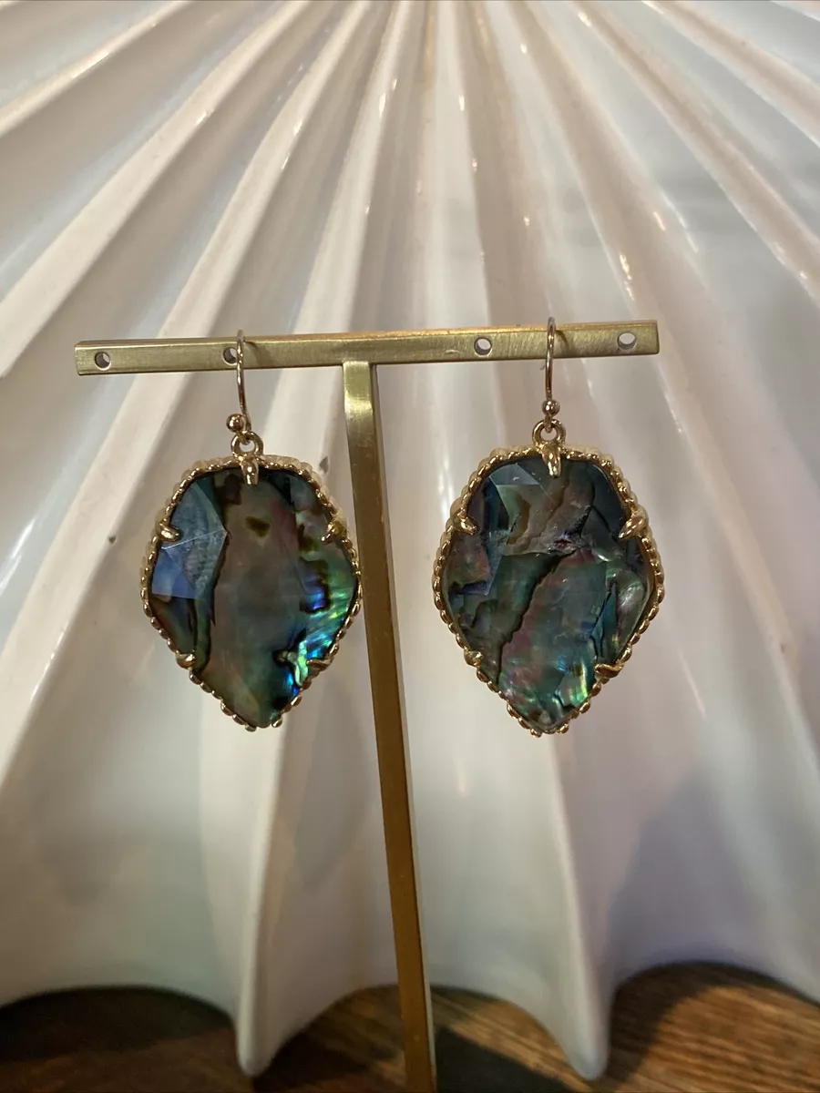 Kendra Scott CORLEY In ABALONE SHELL SUPER RARE SOLD OUT eBay