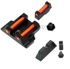 Black Aluminum Front & Rear Sight Combo Kits Fit G17 G19 G22 G23 G24 G26 G27 G31