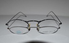 Perry Ellis PE-73 Gunmetal Oval Eyeglass Frames Japan Manufactured 50-20-145 Sz