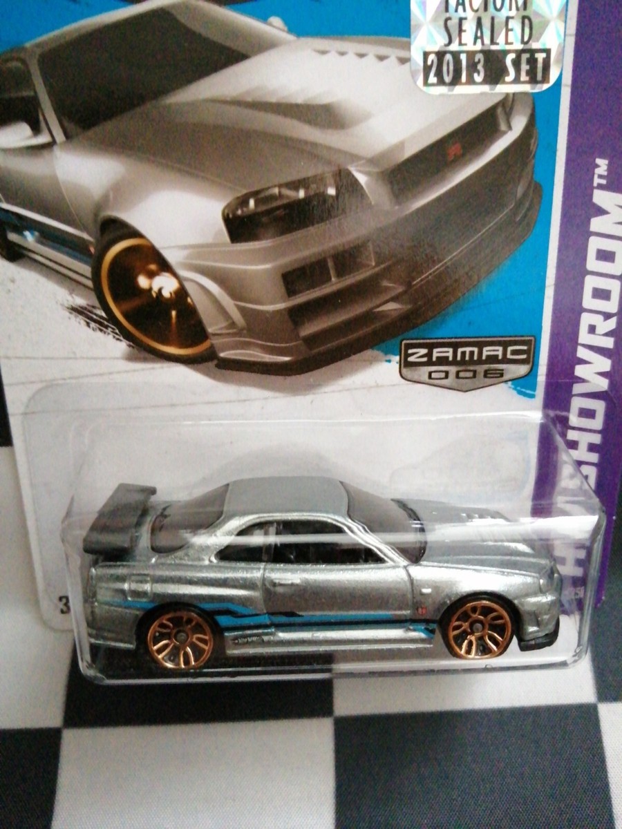 Hot Wheels Nissan Skyline GT-R（R34)ZAMAC Hot Wheels Walmart Excl Zamac Nissan Skyline GT-R R34