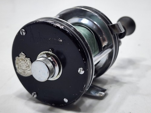 Moulinet De Pêche Vintage Abu Garcia Ambassadeur 5000-C Suède Noir - Pêche Eau Douce