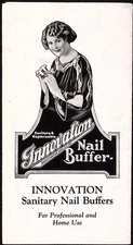 Innovation Sanitary Nail Buffer Advertising Brochure c1940s