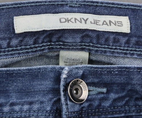 Para hombre Dkny Jeans Soho rectos 5 bolsillos lavado medio algodón talla 34x30 (MSR 35x29) - Imagen 3 de 9