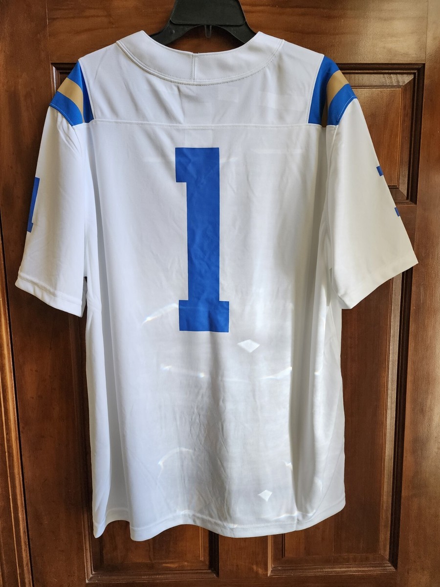希少☆UCLA コラボ【Nike】ジョーダン フットボール ジャージ NWT Men's Jordan Brand #1 UCLA Bruins Game Football Jersey