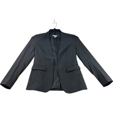 Bar III Blazer Jacket Womens Size XS Gray Long Sleeve Open Front Pockets New
