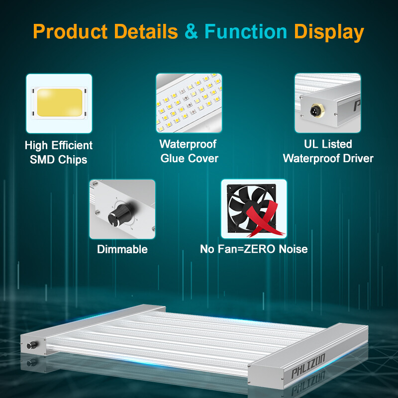 3000W Pro LED 6Bar Grow Lights 5x5ft Full Spectrum Indoor  