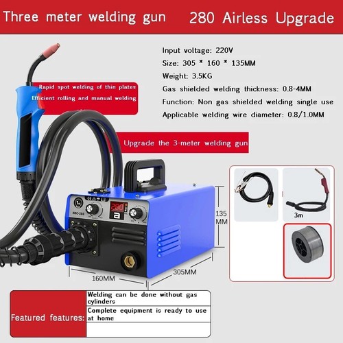 Laser piccola saldatrice portatile piccola protezione gas anidride carbonica NBC-280 - Foto 12 di 30