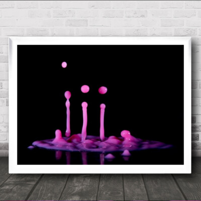 Albatroz rosa Tropfen Klang Skulptur Kunst Wanddruck
