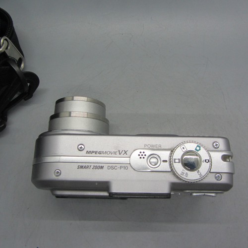 Sony Digital Camera Cybershot DSC-P10 5.0MP Silver Tested - Picture 4 of 8