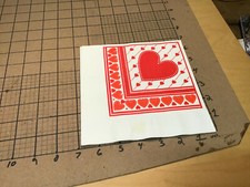 Original Vintage Napkin from collection -- VALENTINE w heart - HALLMARK