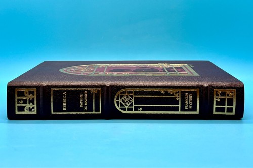 Full Leather Rebecca Franklin Library Daphne du Maurier 1987 w/ Bookmark Exc Con - Foto 7 di 16