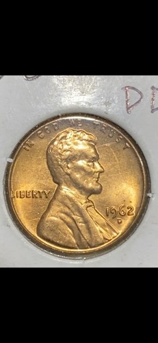 1962-D DDO Lincoln Cent! MS RED!! - Picture 2 of 7