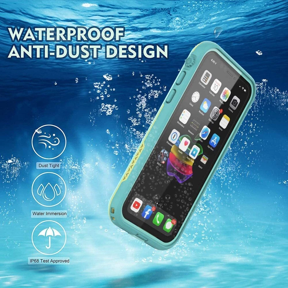 Waterproof Case For iPhone 11 Heavy Duty Shockproof Cover with Screen Protector - Image 3 of 4