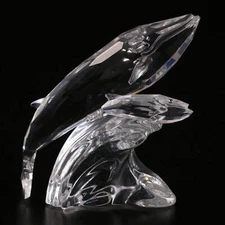 Swarovski Crystal Whales 1992 Annual Edition Care for Me Mother and Child Trilog