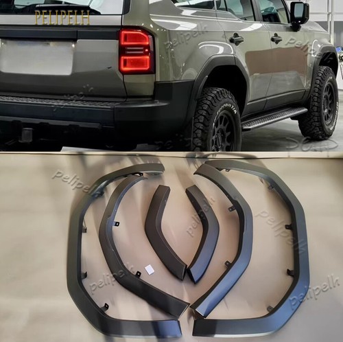 Matte Black Wheel Eyebrow Arch Fender Replace For 2024+ Land Cruiser Prado LC250 - Picture 2 of 11