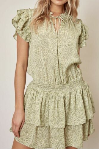 white christmas dresses Mustard Seed Lace Inset Mini Dress Medium