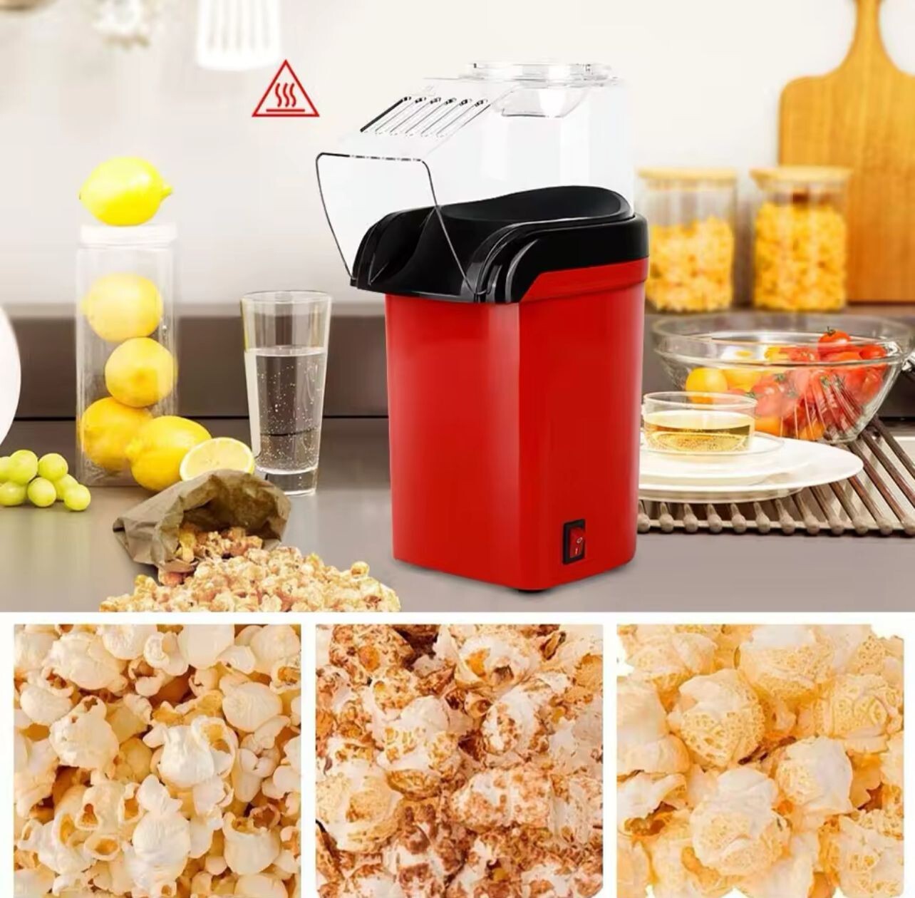 Macchina Party Popcorn 1200W - Popcorn Maker per Feste e Compleanni - 4