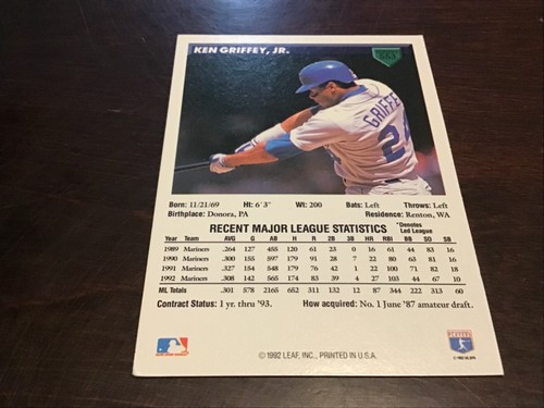 KEN GRIFFEY JR Oddball Insert & Regular issue Baseball LOT #2 MarinersYOU CHOOSE - Picture 115 of 233