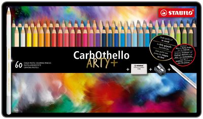 STABILO CarbOthello 60色セット Stabilo Carbothello : Pastel Pencils 60 in Metal Tin ~ in Metal