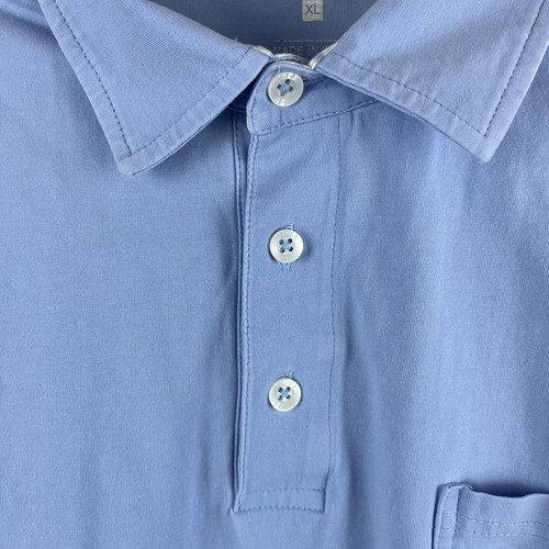Johnnie Oh Mens XL Light Sky Blue Short Sleeve Golf Polo Shirt Casual Embroider - Picture 3 of 12