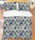 3D Feathers Watercolor Pattern Quilt Cover Set Bedding Sets Pillowcases Queen