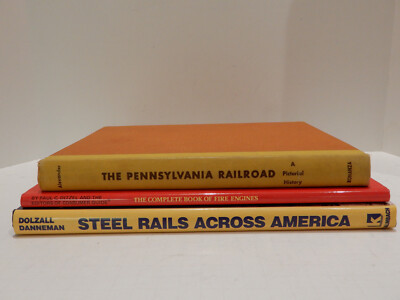 Lot of 3 different books - 2 on Trains and 1 on Fire Engines