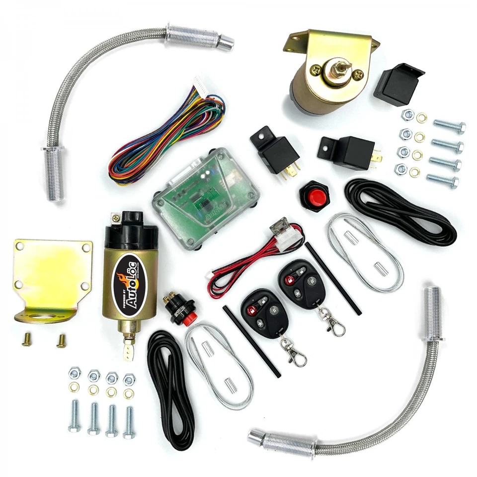 Autoloc 50lb Remote Shaved Door Handle Pop Latch Kit w/ Stainless Steel Loom Foto 2 de 4