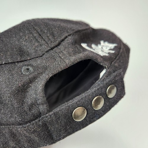 Rare Volcom Hat Womens Black Wool Trucker Snapback Gigi Ruf Wool Hat Skater Girl - Picture 5 of 10