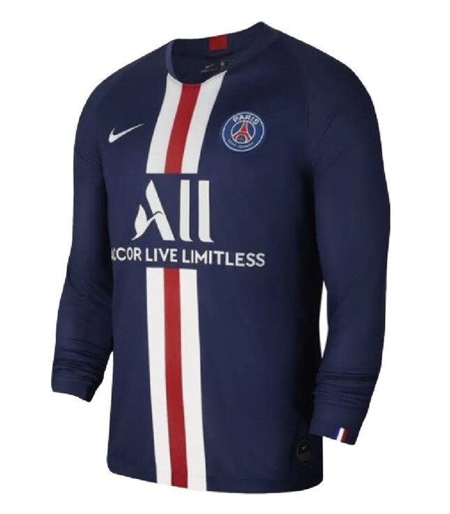 Nike PSG Paris Saint-germain 19/20 LS Home Soccer Sz M Jersey