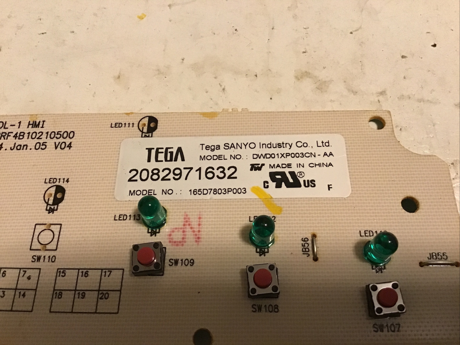 GE Quiet Power Dishwasher Control Board 165D7803P001 165D7802P003. 64