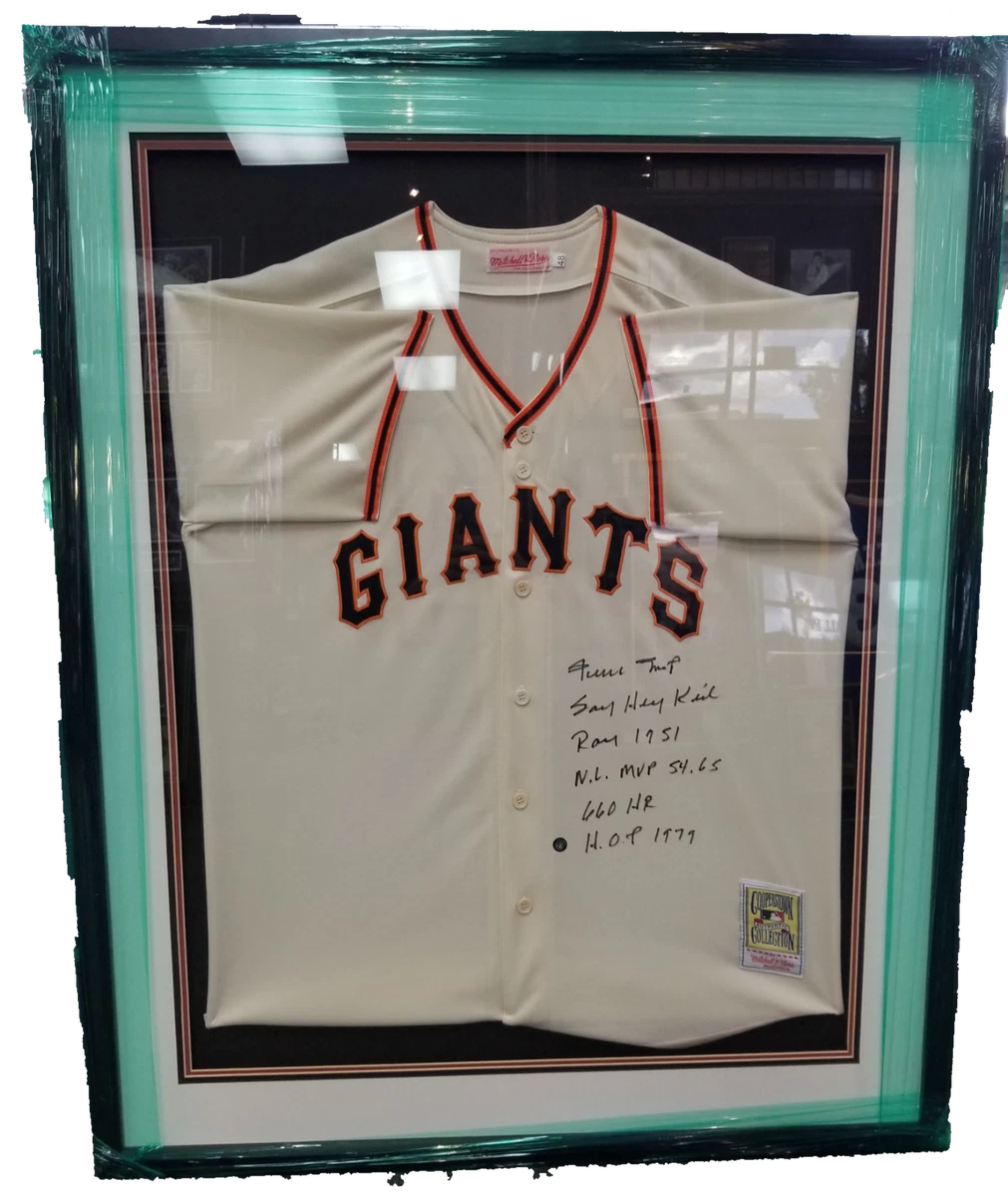 Willie Mays Signed Jersey with Stats Say Hey Authenticated eBay