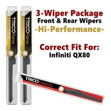 Wipers 3-pk Hi-Performance fits 2014+ Infiniti QX80 25240/190/10B