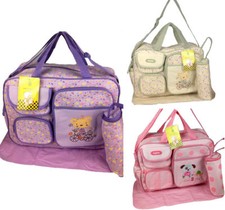 3 tlg Baby XXL Wickeltasche Pflegetasche Windeltasche Babytasche Farbauswahl