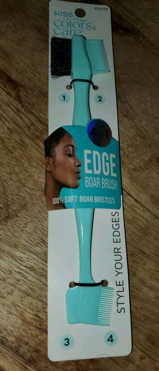 KISS in Professional Hair Edge Styler 100% Soft Boar Bristles
