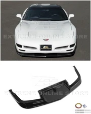 For 97-04 Corvette C5 Performance GLOSSY BLACK Front Bumper Vented Lip Splitter