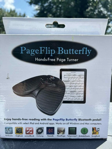 New. PageFlip Butterfly Bluetooth Page Turner Pedal
