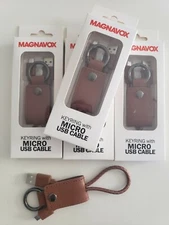 Magnavox Keyring with Micro USB Cable