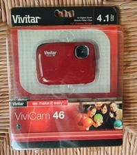 Vivitar ViviCam V46 4.1 MP Digital Camera Red