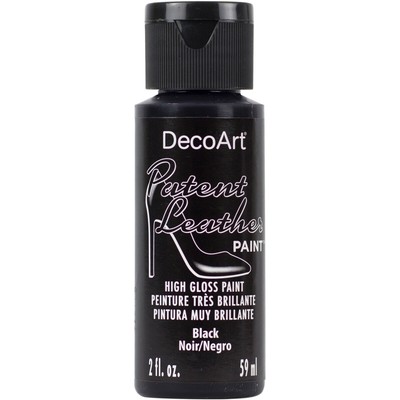 DecoArt Patent Leather Paint 2oz-Black