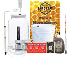 One Gallon Deluxe Mead Making Kit With a Wide Mouth Jug