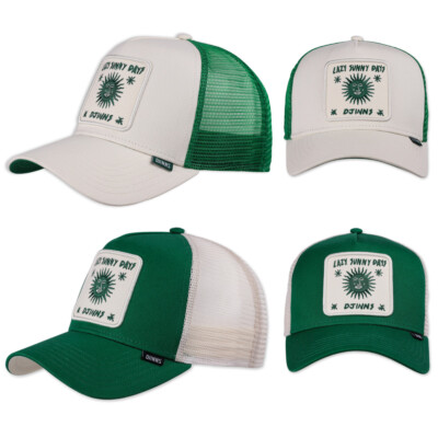 Djinns HFT Trucker Cap Lazy Sunny Days Basecap Kappe Mütze Meshcap Kontrast Logo