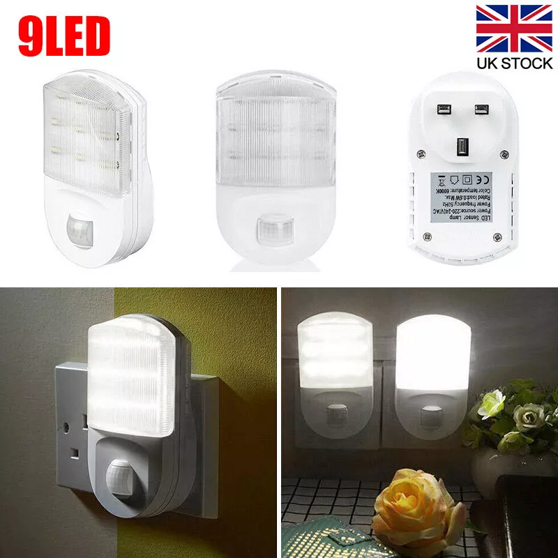 Plug in pir motion sensor led night light online