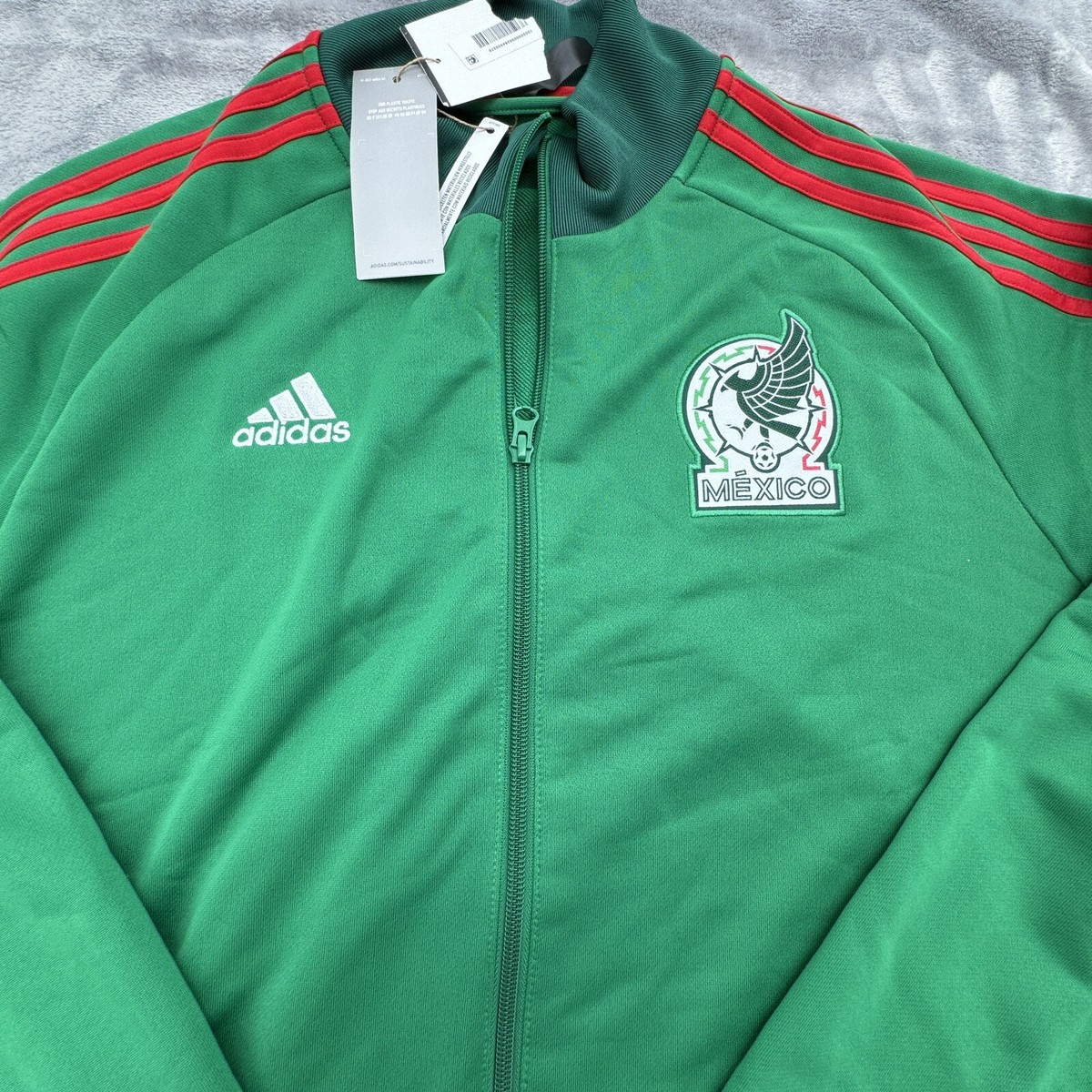 Adidas Team Mexico Soccer Football Track Jacket Men's Size XL New